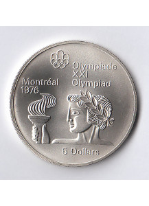 1976 - CANADA XXI Olimpiade 5 Dollari 2° Serie Antica Olimpia Fdc